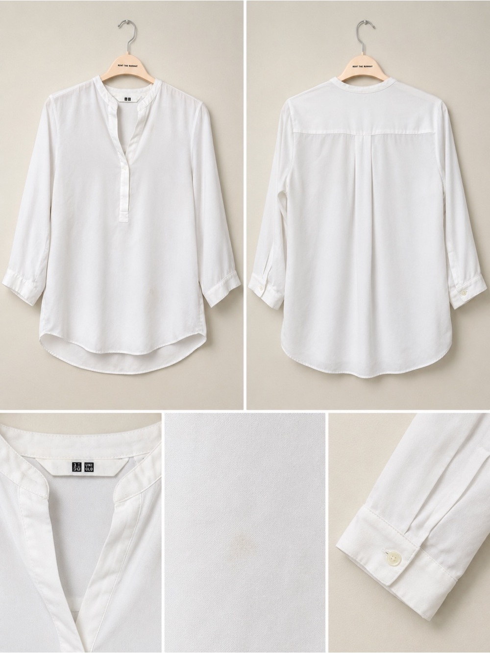 🤍 Uniqlo Minimalist White Blouse
Size L • $15